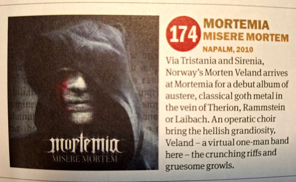 MORTEMIA - Misere Mortem LP (Transparent Red Vinyl) (Pre-order)
