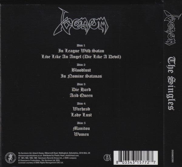 VENOM - The Singles Boxed-5-CD