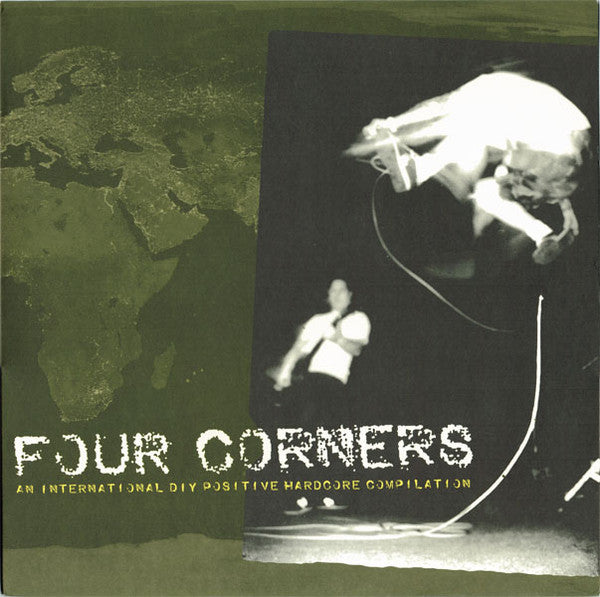 VARIOUS – Four Corners An International DIY Positive Hardcore Compilation LP (Black Vinyl) OG 2002