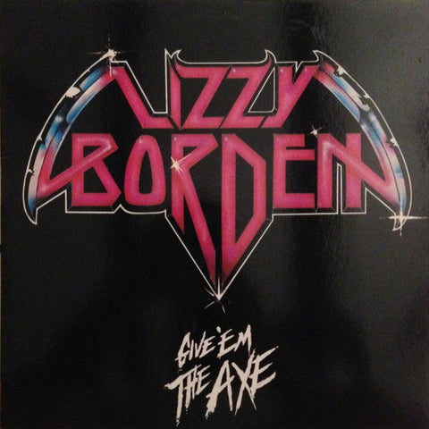 LIZZY BORDEN - Give 'Em The Axe LP (Blue Ice/Black Marbled Vinyl)