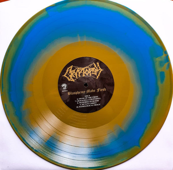 CRYPTOPSY - Blasphemy Made Flesh LP (Cyan Blue In Gold Merge Vinyl)