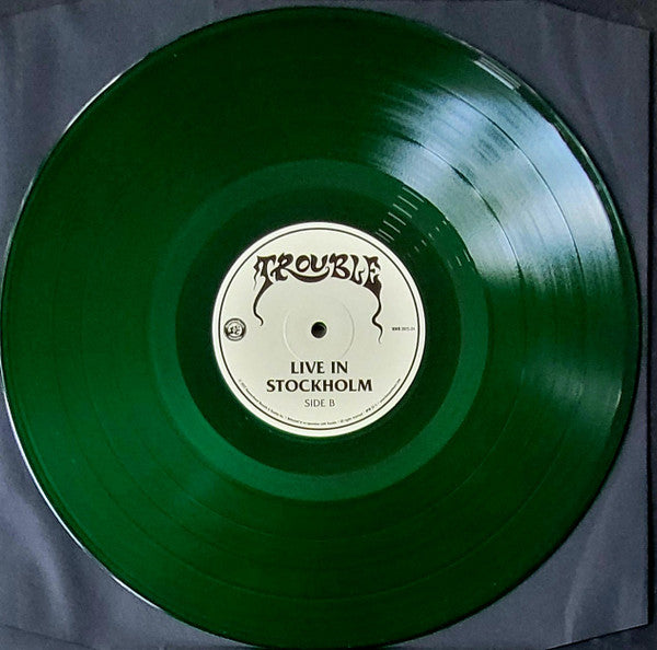 TROUBLE - Live in Stockholm 2-LP (Green Transparent Vinyl)