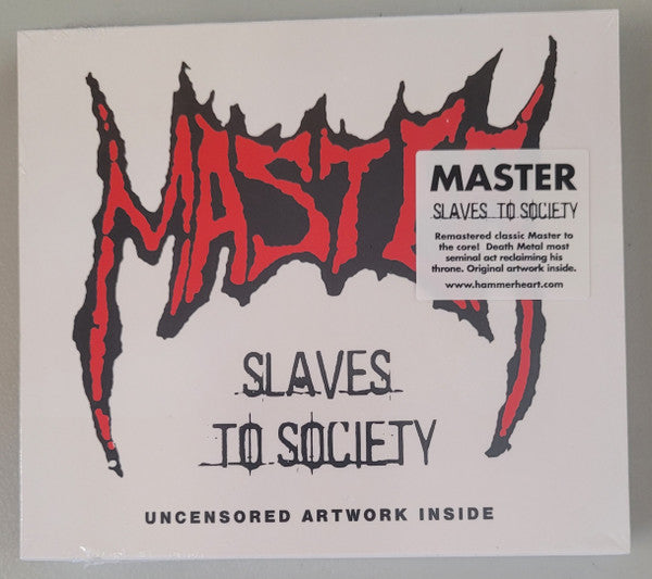 MASTER - Slaves To Society CD