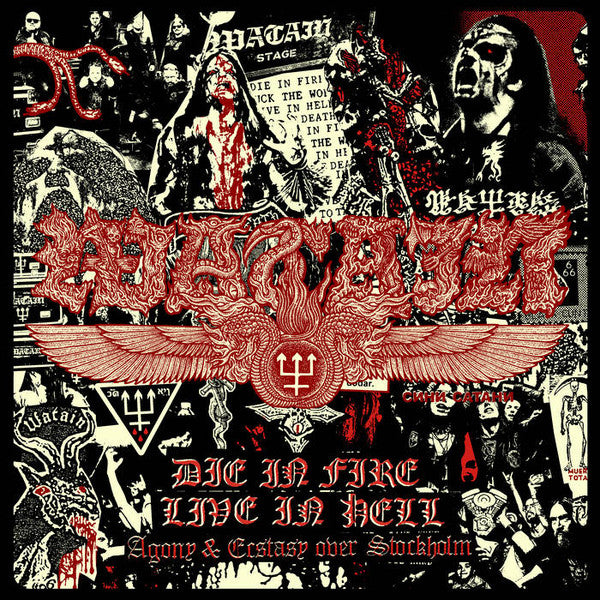 WATAIN - Die In Fire Live In Hell (Agony & Ecstasy Over Stockholm) 2-LP (Red & Yellow Vinyl)