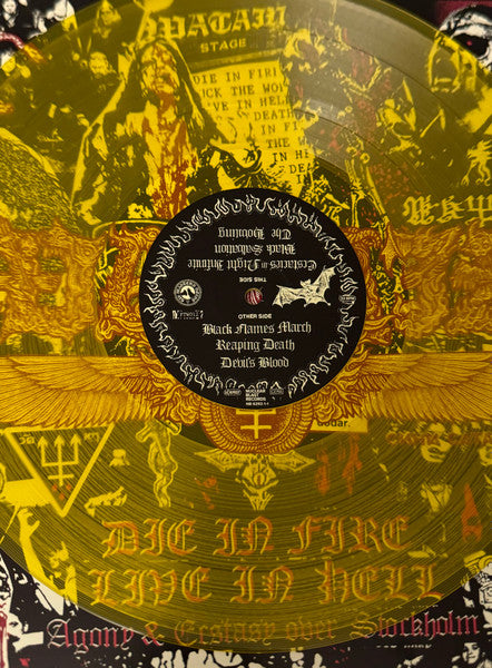 WATAIN - Die In Fire Live In Hell (Agony & Ecstasy Over Stockholm) 2-LP (Red & Yellow Vinyl)