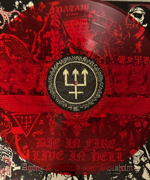 WATAIN - Die In Fire Live In Hell (Agony & Ecstasy Over Stockholm) 2-LP (Red & Yellow Vinyl)