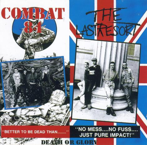 COMBAT 84 / THE LAST RESORT – Death Or Glory LP (Blue Vinyl) OG 1996