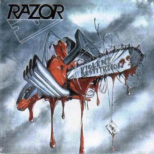 RAZOR - Violent Restitution LP (White/Grey/Red Merge Splatter Vinyl)