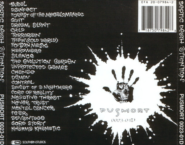 SEPTIC DEATH – Attention CD OG 1990