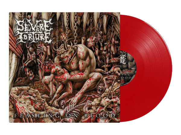 SEVERE TORTURE - Feasting on Blood LP (Transparent Red Vinyl) (Pre-order)