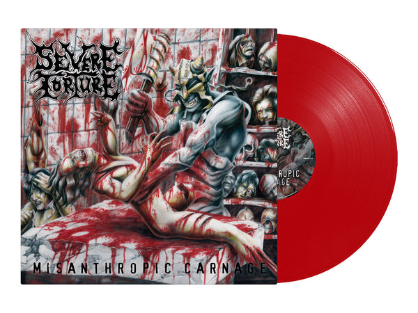 SEVERE TORTURE - Misanthropic Carnage LP (Transparent Red Vinyl) (Pre-order)