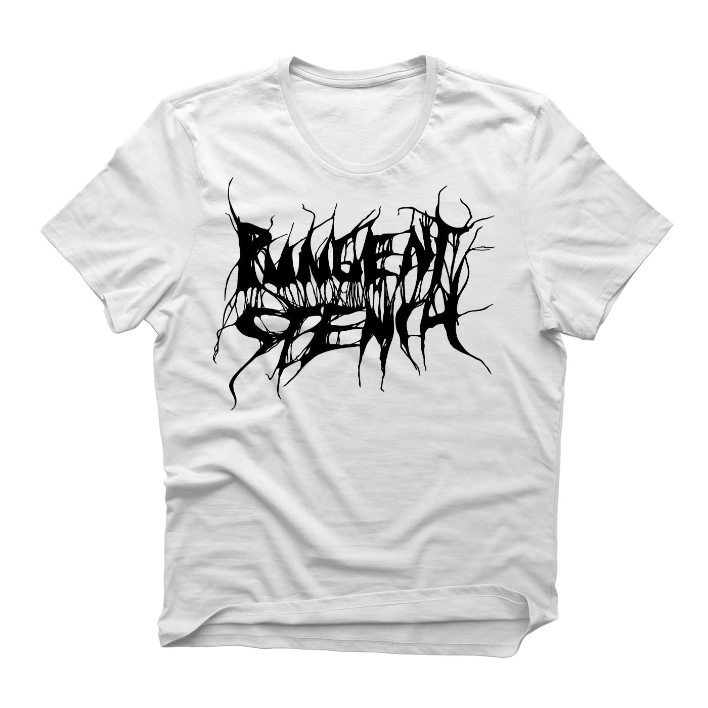 PUNGENT STENCH - Logo (Black on White) T-Shirt (Pre-order)
