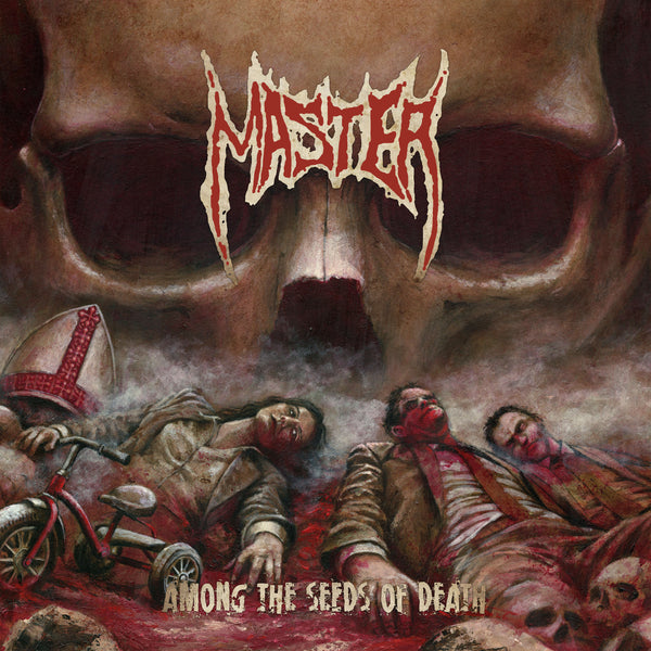 MASTER - Among The Seeds Of Death LP (Transparent Red/Black Splatter Vinyl) (pre-order)