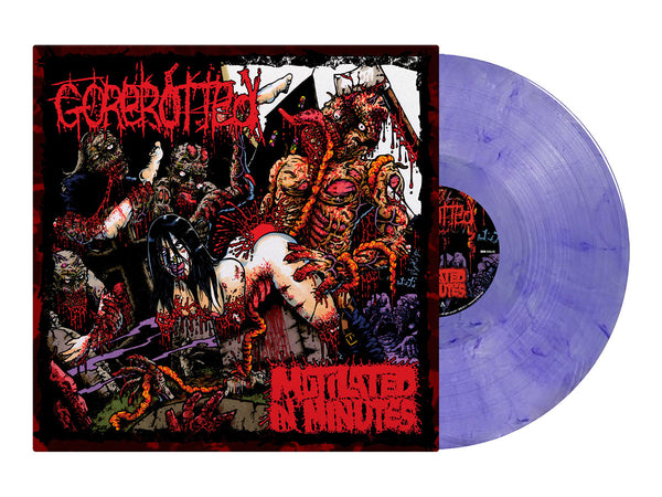 GOREROTTED - Mutilated In Minutes LP (Old Purple Marble Vinyl)