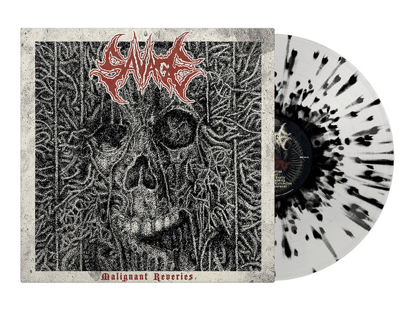 SAVAGE - Malignant Reveries LP (Milky Clear Black Splatter Vinyl) (pre-order)