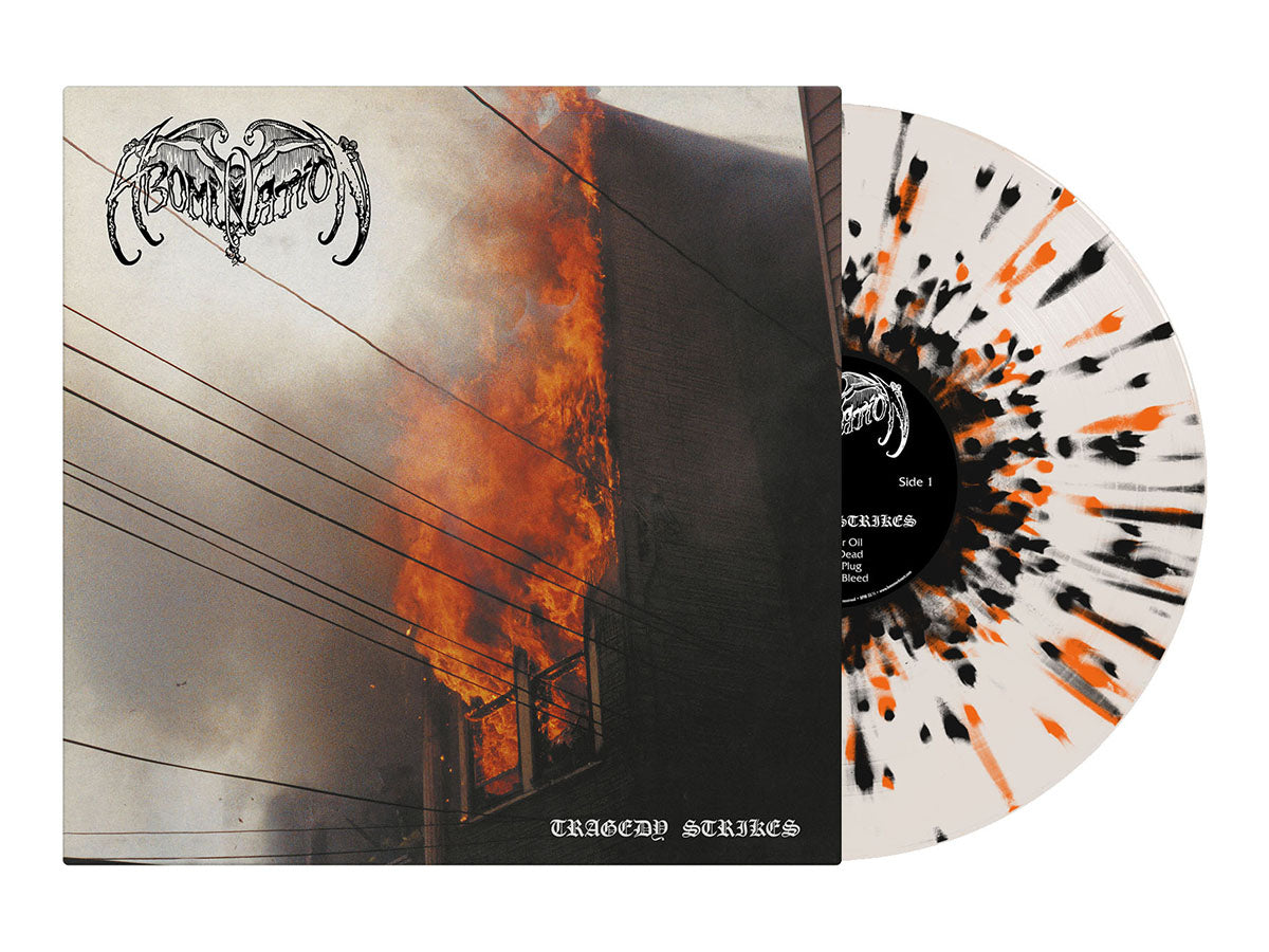 ABOMINATION - Tragedy Strikes LP (Milky Clear/Black/Orange Splatter Vinyl)