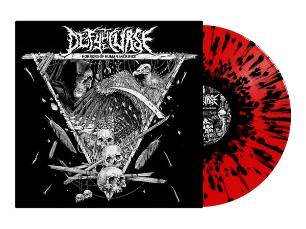 DEFY THE CURSE - Horrors Of Human Sacrifice LP (Transparent Red/Black Splatter Vinyl)