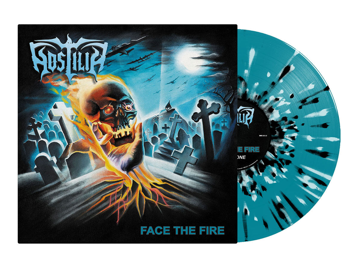 HOSTILIA - Face The Fire LP (Turquoise/White/Black/Splatter Vinyl)