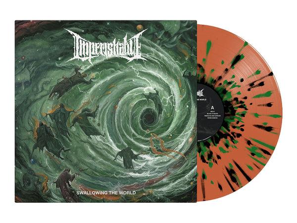 IMPERISHABLE - Swallowing The World LP (Transparent Orange/Green/Black Splatter Vinyl)