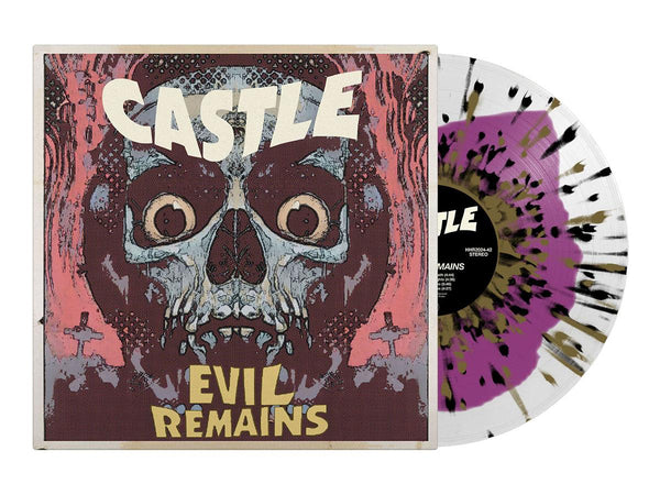 CASTLE - Evil Remains LP (Purple In Milky Clear Black/Gold Splatter Vinyl)